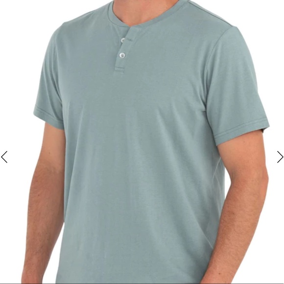 Free Fly bamboo blend Men's Heritage Short Sleeve Henley T-shirt - Picture 7 of 7